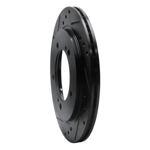 Chevrolet Tracker Brake Rotor (1) - Front Left - R1 Concepts - Drilled & Slotted - Black - `99-`04